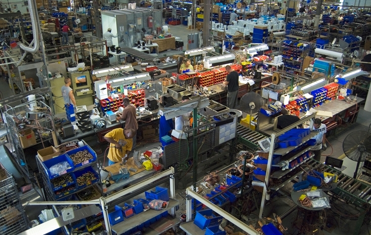 Dometic Factory - birdseye view of floor